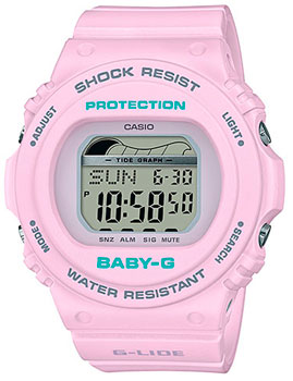 Японские наручные  женские часы Casio BLX-570-6ER. Коллекция Baby-G