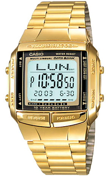 Японские наручные  мужские часы Casio DB-360G-9A. Коллекция Digital
