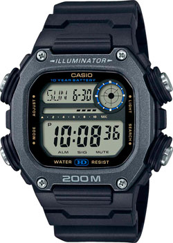 Японские наручные  мужские часы Casio DW-291HX-1A. Коллекция Digital