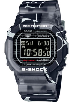 Японские наручные  мужские часы Casio DW-5000SS-1. Коллекция G-Shock