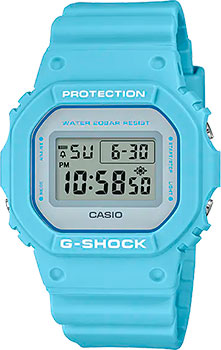 Японские наручные  мужские часы Casio DW-5600SC-2. Коллекция G-Shock