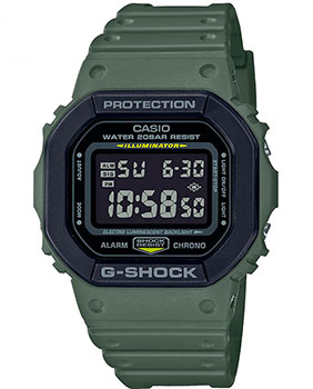 Японские наручные  мужские часы Casio DW-5610SU-3ER. Коллекция G-Shock