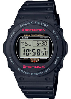 Японские наручные  мужские часы Casio DW-5750E-1. Коллекция G-Shock