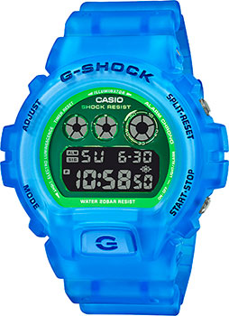 Японские наручные  мужские часы Casio DW-6900LS-2ER. Коллекция G-Shock