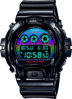 Японские наручные  мужские часы Casio DW-6900RGB-1. Коллекция G-Shock