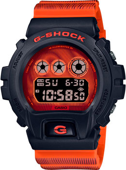 Японские наручные  мужские часы Casio DW-6900TD-4. Коллекция G-Shock