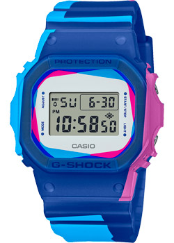 Японские наручные  мужские часы Casio DWE-5600PR-2. Коллекция G-Shock