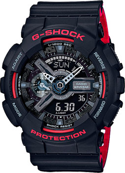 Японские наручные  мужские часы Casio GA-110HR-1A. Коллекция G-Shock
