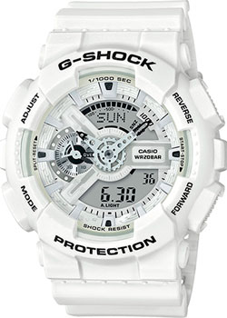 Японские наручные  мужские часы Casio GA-110MW-7A. Коллекция G-Shock