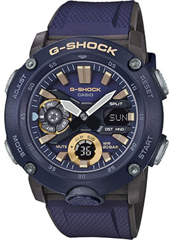 Японские наручные  мужские часы Casio GA-2000-2AER. Коллекция G-Shock