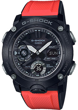 Японские наручные  мужские часы Casio GA-2000E-4ER. Коллекция G-Shock