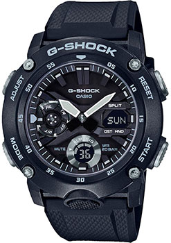 Японские наручные  мужские часы Casio GA-2000S-1ADR. Коллекция G-Shock