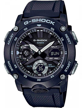 Японские наручные  мужские часы Casio GA-2000S-1AER. Коллекция G-Shock
