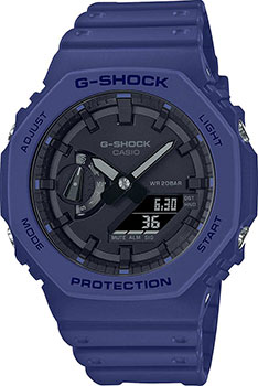 Японские наручные  мужские часы Casio GA-2100-2AER. Коллекция G-Shock