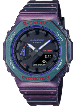 Японские наручные  мужские часы Casio GA-2100AH-6A. Коллекция G-Shock