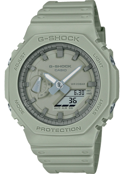 Японские наручные  мужские часы Casio GA-2100NC-3A. Коллекция G-Shock