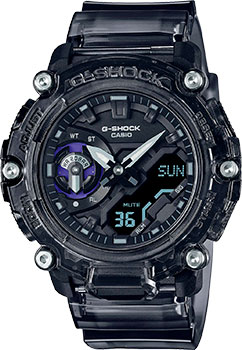 Японские наручные  мужские часы Casio GA-2200SKL-8A. Коллекция G-Shock