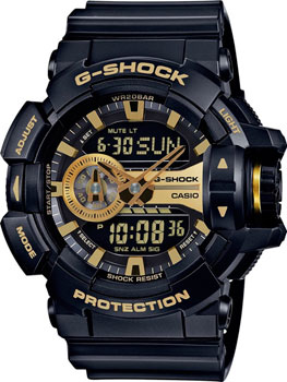 Японские наручные  мужские часы Casio GA-400GB-1A9. Коллекция G-Shock