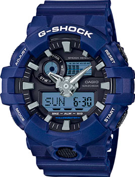 Японские наручные  мужские часы Casio GA-700-2A. Коллекция G-Shock