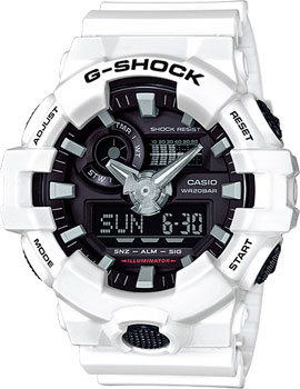 Японские наручные  мужские часы Casio GA-700-7A. Коллекция G-Shock