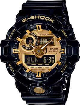 Японские наручные  мужские часы Casio GA-710GB-1A. Коллекция G-Shock