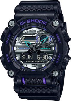 Японские наручные  мужские часы Casio GA-900AS-1A. Коллекция G-Shock