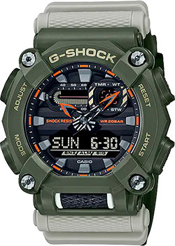 Японские наручные  мужские часы Casio GA-900HC-3A. Коллекция G-Shock