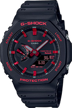 Японские наручные  мужские часы Casio GA-B2100BNR-1A. Коллекция G-Shock