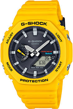Японские наручные  мужские часы Casio GA-B2100C-9A. Коллекция G-Shock