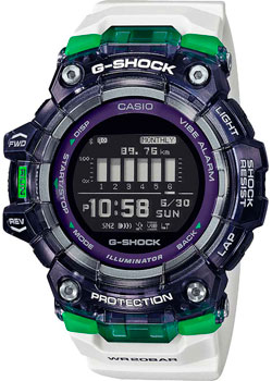 Японские наручные  мужские часы Casio GBD-100SM-1A7. Коллекция G-Shock