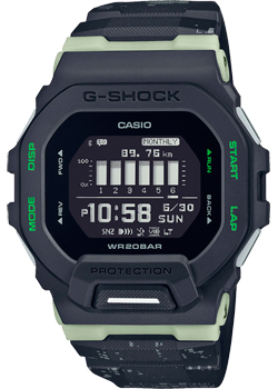 Японские наручные  мужские часы Casio GBD-200LM-1. Коллекция G-Shock