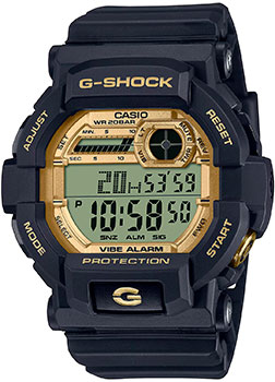 Японские наручные  мужские часы Casio GD-350GB-1. Коллекция G-Shock