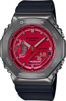 Японские наручные  мужские часы Casio GM-2100B-4AER. Коллекция G-Shock