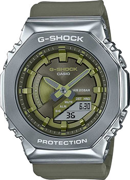 Японские наручные  мужские часы Casio GM-S2100-3AER. Коллекция G-Shock