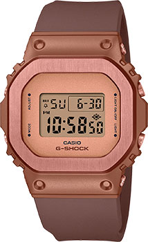 Японские наручные  женские часы Casio GM-S5600BR-5. Коллекция Digital