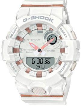 Японские наручные  женские часы Casio GMA-B800-7AER. Коллекция G-Shock
