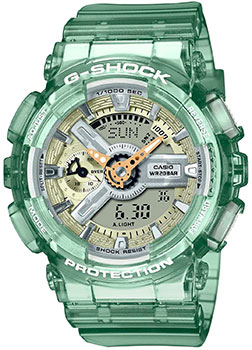 Японские наручные  мужские часы Casio GMA-S110GS-3A. Коллекция G-Shock