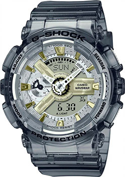 Японские наручные  мужские часы Casio GMA-S110GS-8A. Коллекция G-Shock