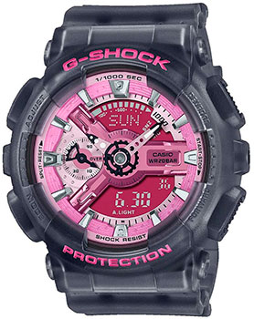 Японские наручные  мужские часы Casio GMA-S110NP-8A. Коллекция G-Shock