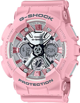 Японские наручные  мужские часы Casio GMA-S120NP-4A. Коллекция G-Shock