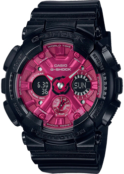 Японские наручные  женские часы Casio GMA-S120RB-1A. Коллекция G-Shock