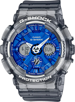 Японские наручные  женские часы Casio GMA-S120TB-8A. Коллекция G-Shock