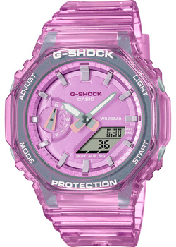 Японские наручные  женские часы Casio GMA-S2100SK-4AER. Коллекция G-Shock