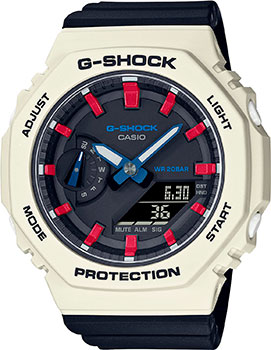 Японские наручные  мужские часы Casio GMA-S2100WT-7A2. Коллекция G-Shock