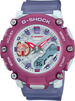 Японские наручные  женские часы Casio GMA-S2200PE-6A. Коллекция G-Shock