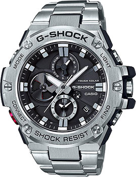 Японские наручные  мужские часы Casio GST-B100D-1AER. Коллекция G-Shock