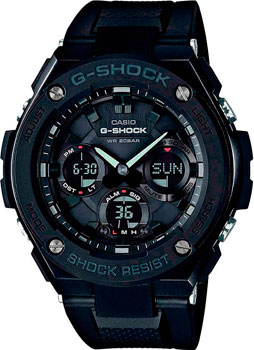 Японские наручные  мужские часы Casio GST-S100G-1B. Коллекция G-Shock