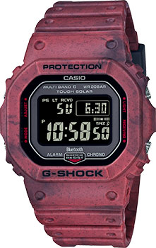 Японские наручные  мужские часы Casio GW-B5600SL-4. Коллекция G-Shock