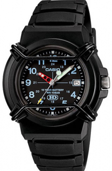Японские наручные  мужские часы Casio HDA-600B-1B. Коллекция Analog