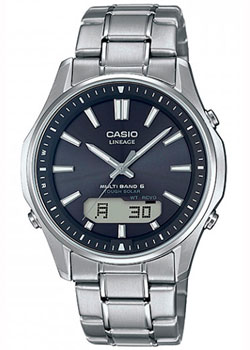Японские наручные  мужские часы Casio LCW-M100TSE-1AER. Коллекция Wave Ceptor